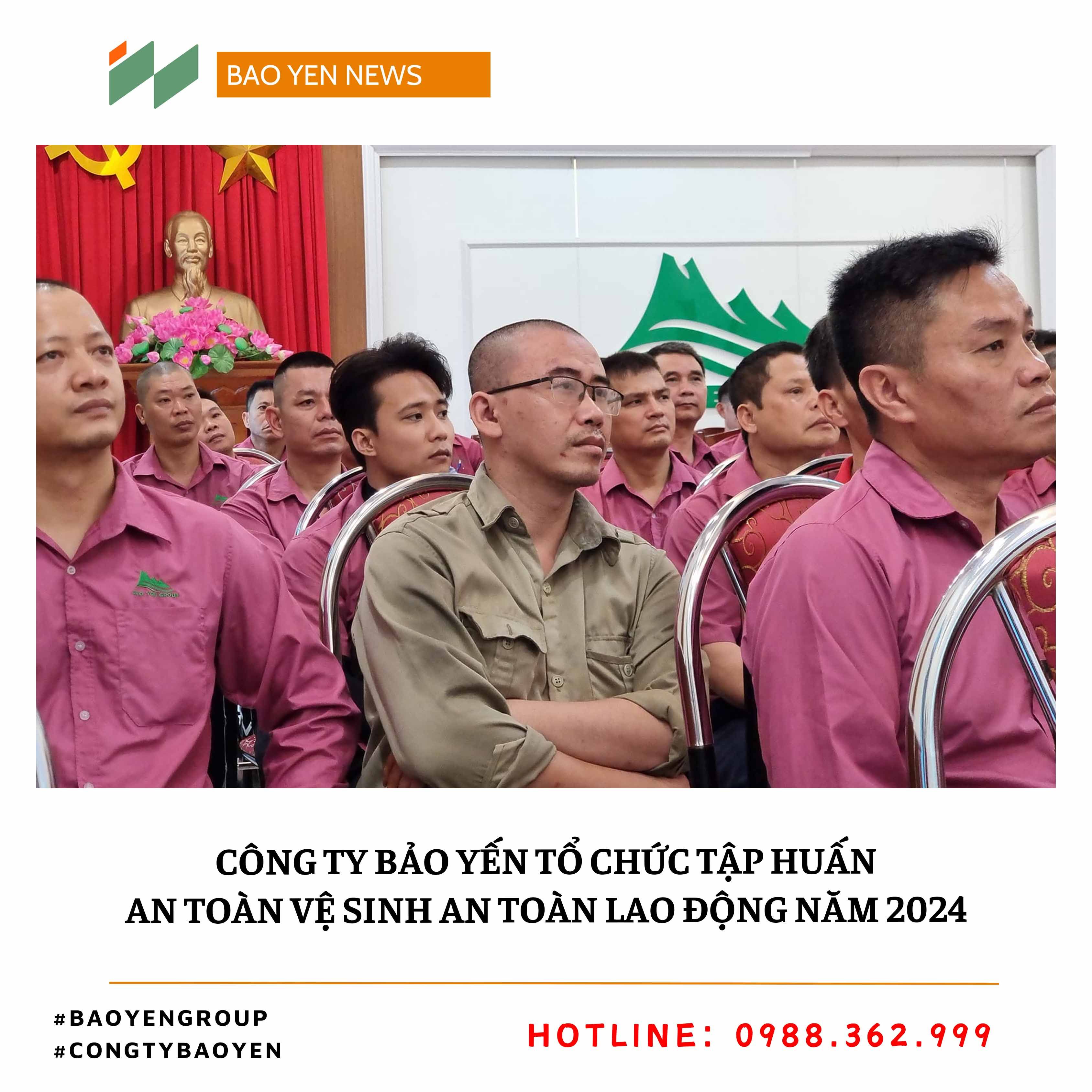 TẬP HUẤN VỆ SINH AN TOÀN LAO ĐỘNG CHO CBCNV NĂM 2024
