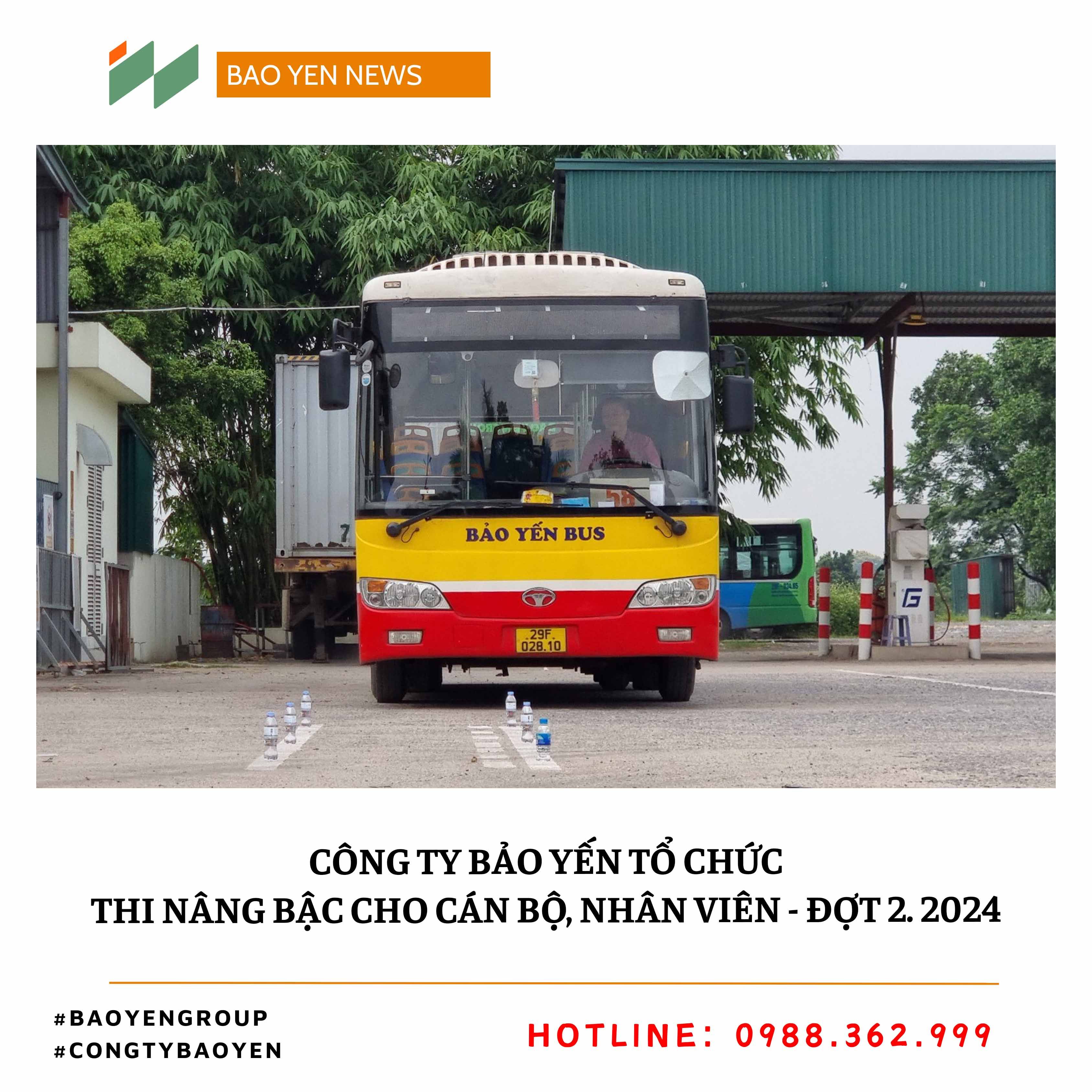 CÔNG TY BẢO YẾN TỔ CHỨC THI NÂNG BẬC CHO CÁN BỘ, NHÂN VIÊN ĐỢT 2 NĂM 2024