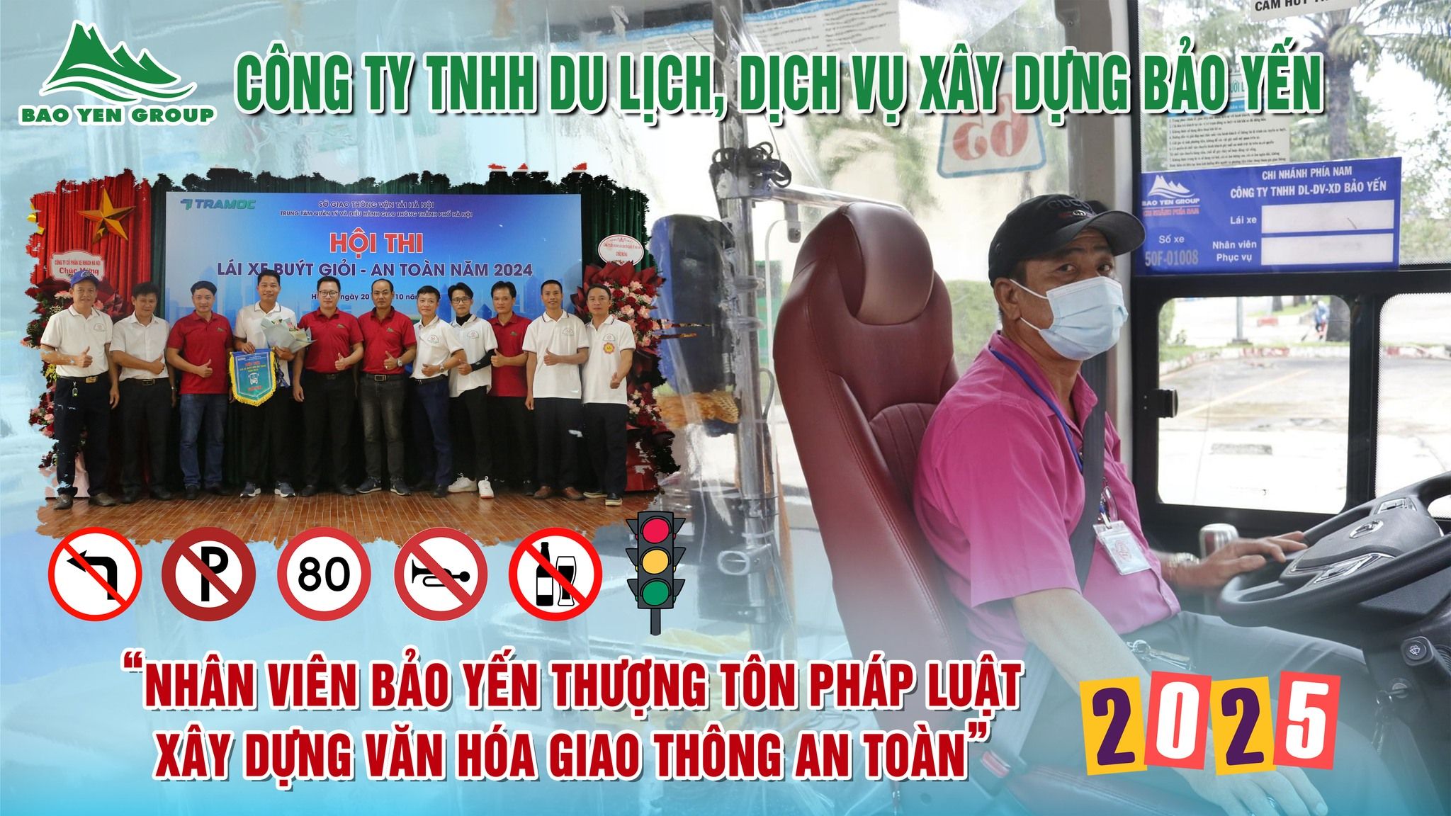 Công ty Bảo Yến quyết tâm không để xảy ra va chạm giao thông trong năm 2025